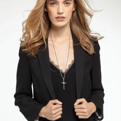 Store Pendentif croix et couronne Femme Pendentifs|Pendentifs