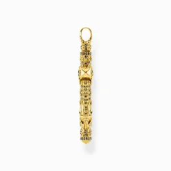 Shop Pendentif croix pierres noires or Femme Pendentifs|Placage Or 18 Carats - Argent 925