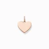 Best Sale Pendentif cœur petit or rose Femme Pendentifs|Placage Or Rose 18 Carats - Argent 925