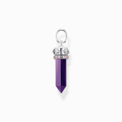 Flash Sale Pendentif de forme hexagonale imitation améthyste argent Femme Pendentifs|Argent 925