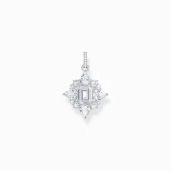 Best Pendentif en argent avec pierres blanches Femme Pendentifs|Argent 925