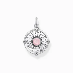 Best Pendentif en argent rose avec planète cœur et pierres Femme Pendentifs|Argent 925