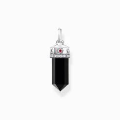Sale Pendentif hexagone onyx argent noirci Femme Pendentifs|Argent 925