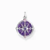 Shop Pendentif œil avec détails cosmiques et pierres argent Femme Pendentifs|Argent 925