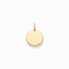 Cheap Pendentif médaille petite or Femme Pendentifs|Placage Or 18 Carats - Argent 925