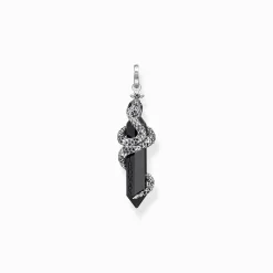Online Pendentif noirci onyx avec serpent Femme Pendentifs|Pendentifs
