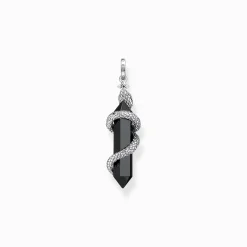 Online Pendentif noirci onyx avec serpent Femme Pendentifs|Pendentifs
