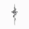 Outlet Pendentif noirci épée avec serpent Femme Pendentifs|Pendentifs