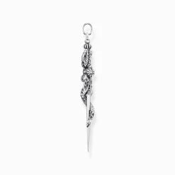 Outlet Pendentif noirci épée avec serpent Femme Pendentifs|Pendentifs