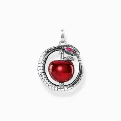 Discount Pendentif pomme avec serpent argent Femme Pendentifs