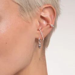Fashion Pendentif pour boucle d'oreille unique étoile argent Femme Créoles