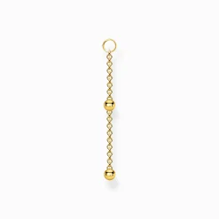 Discount Pendentif pour boucle d'oreille unique perles or Femme Créoles|Placage Or 18 Carats - Argent 925