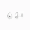 Fashion Petits clous d'oreilles en argent de forme organique Femme Clous D'oreilles|Argent 925