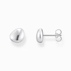 Flash Sale Petits clous d'oreilles en argent de forme organique Femme Clous D'oreilles|Argent 925