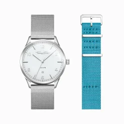 Outlet Set Code TS montre blanche et bracelet turquoise Femme Montres|Montres Pour Femmes