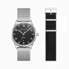 Hot Set Code TS montre noir et bracelet noir Femme Montres|Montres Pour Femmes